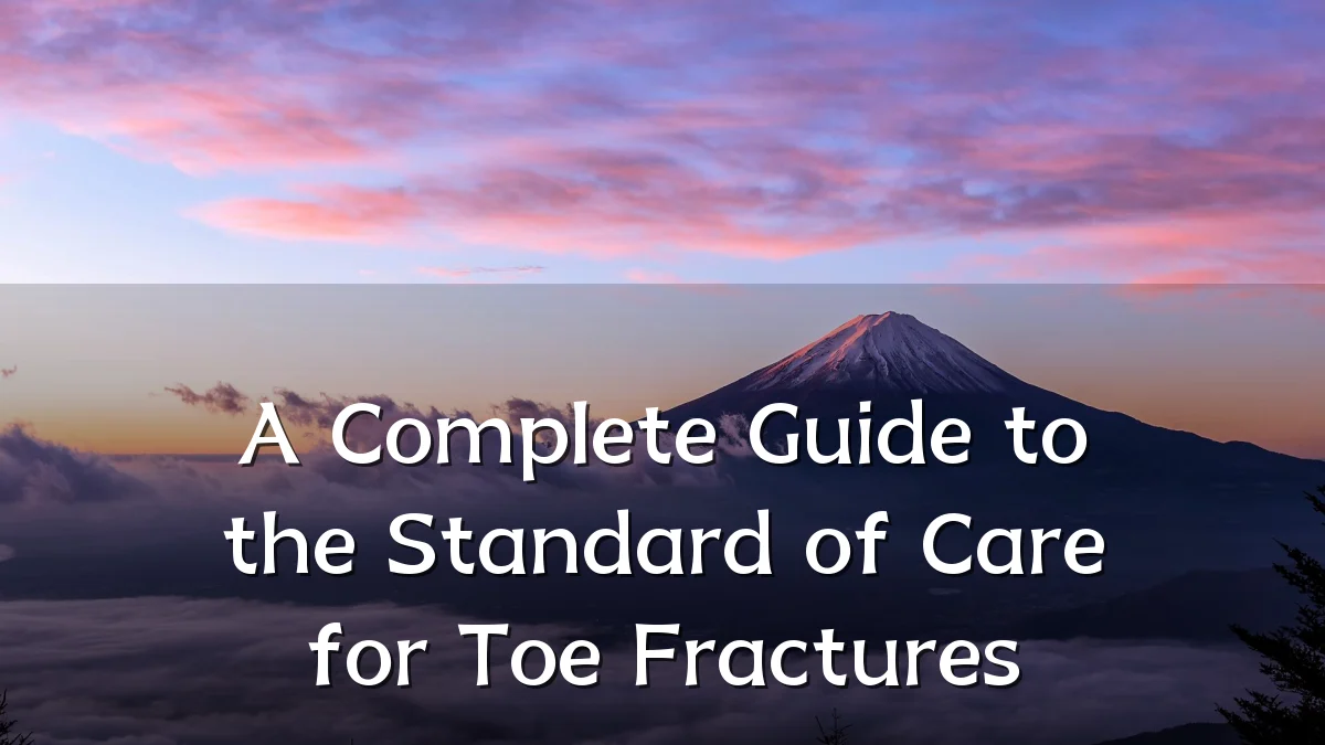 A Complete Guide to the Standard of Care for Toe Fractures