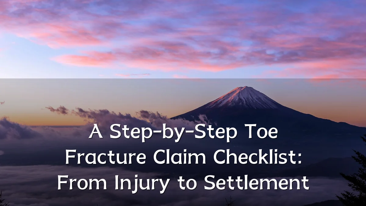 A Step-by-Step Toe Fracture Claim Checklist: From Injury to Settlement