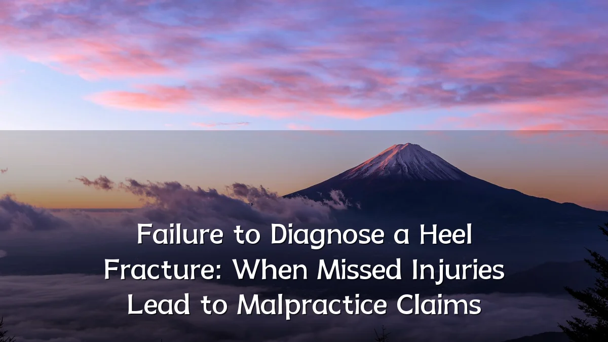 Failure to Diagnose a Heel Fracture: When Missed Injuries Lead to Malpractice Claims