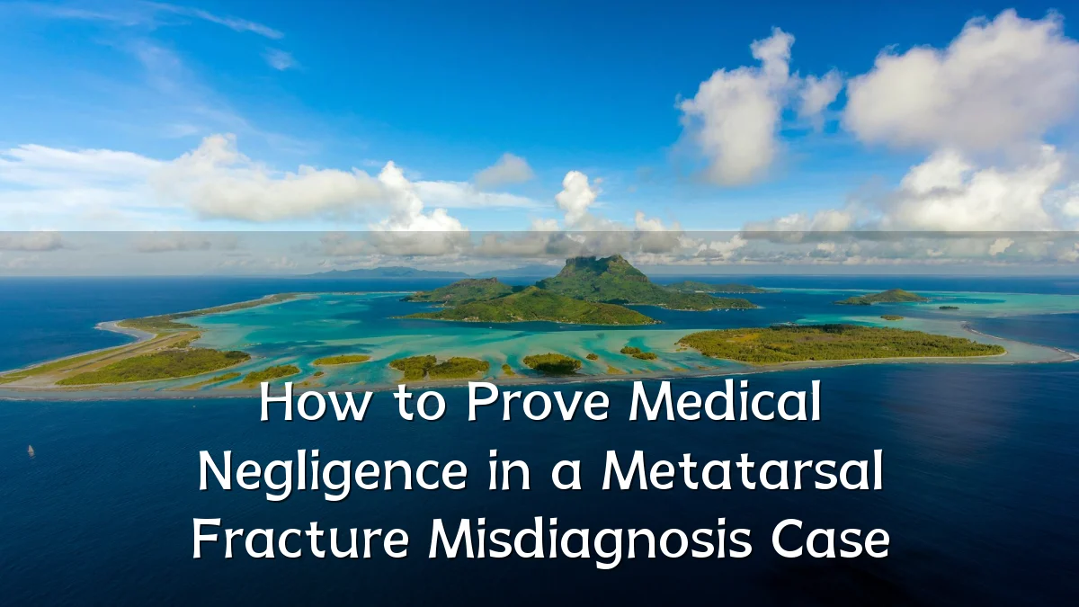 How to Prove Medical Negligence in a Metatarsal Fracture Misdiagnosis Case