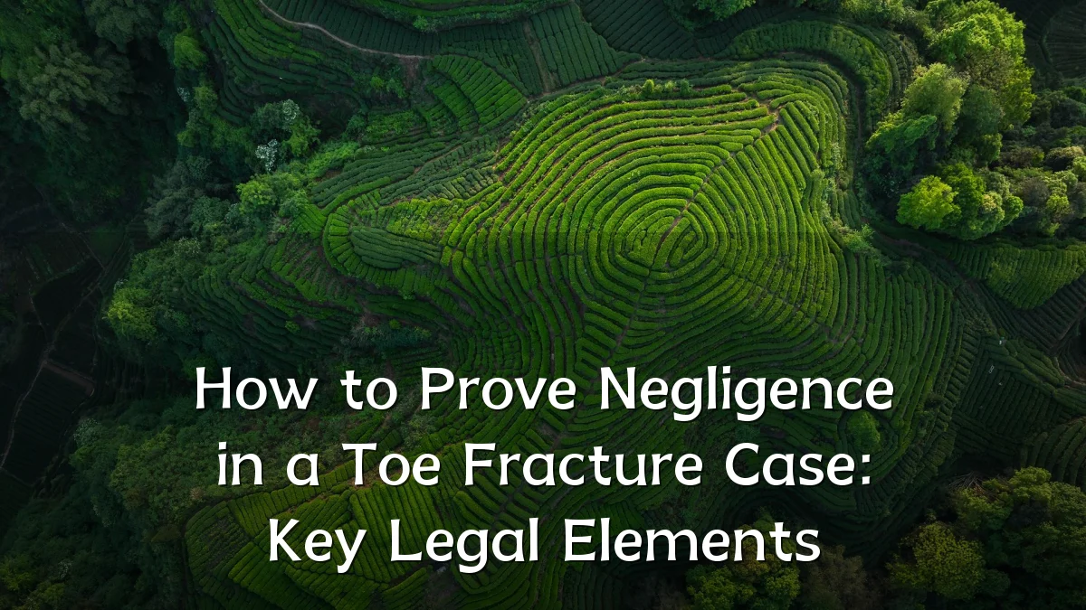 How to Prove Negligence in a Toe Fracture Case: Key Legal Elements