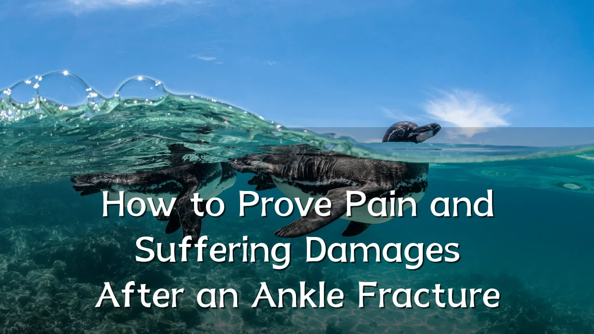 How to Prove Pain and Suffering Damages After an Ankle Fracture