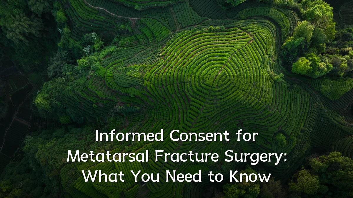 Informed Consent for Metatarsal Fracture Surgery: What You Need to Know