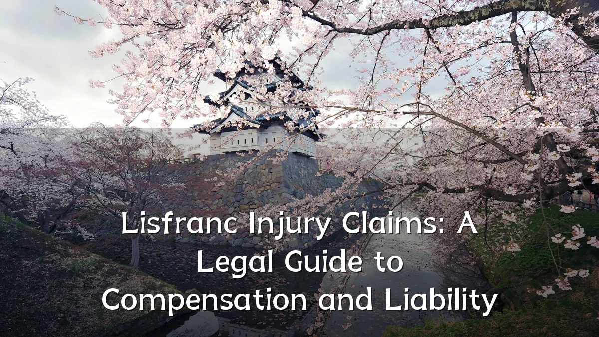 Lisfranc Injury Claims: A Legal Guide to Compensation and Liability