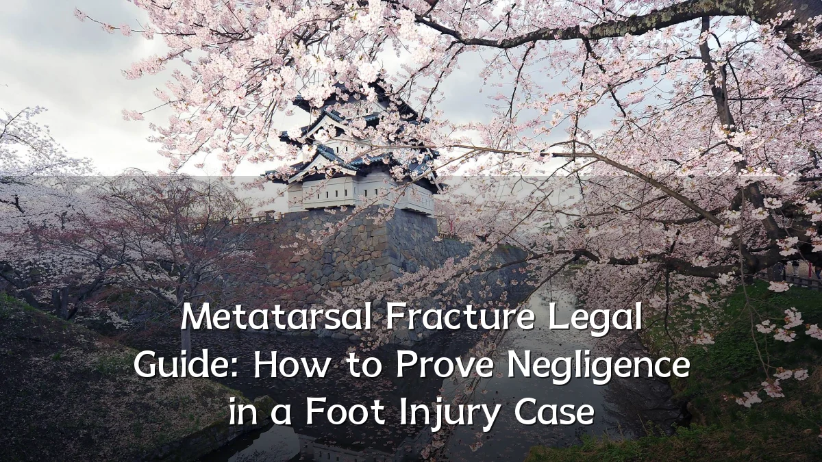 Metatarsal Fracture Legal Guide: How to Prove Negligence in a Foot Injury Case