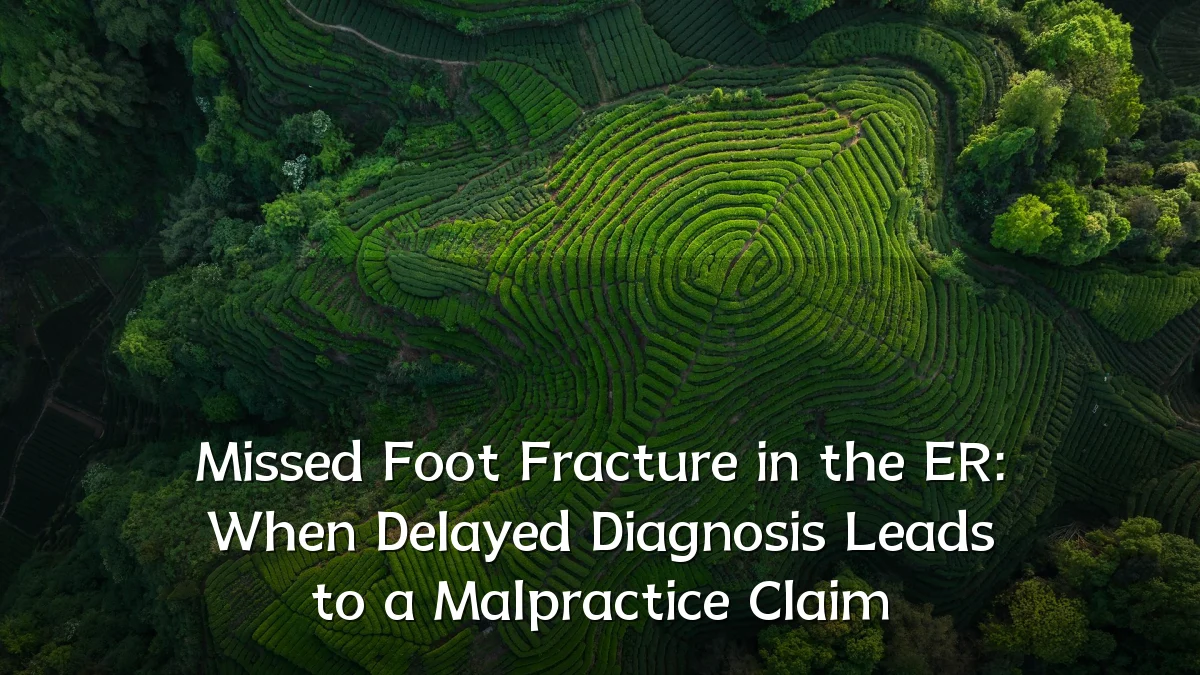 Missed Foot Fracture in the ER: When Delayed Diagnosis Leads to a Malpractice Claim
