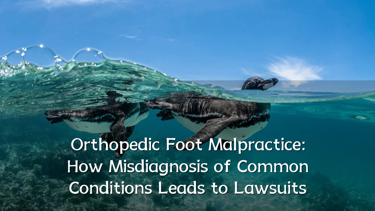 Orthopedic Foot Malpractice: How Misdiagnosis of Common Conditions Leads to Lawsuits