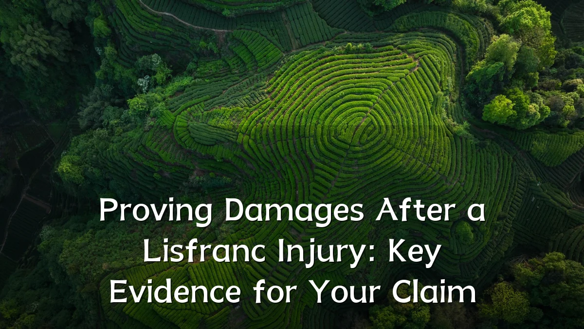 Proving Damages After a Lisfranc Injury: Key Evidence for Your Claim