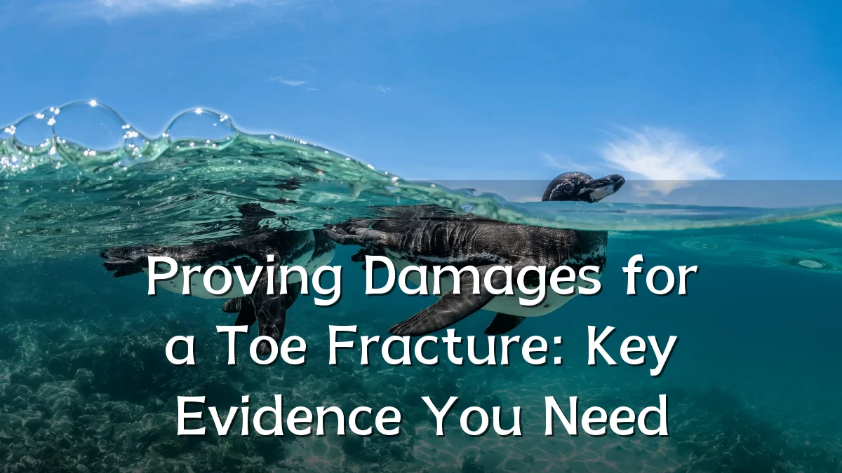 Proving Damages for a Toe Fracture: Key Evidence You Need