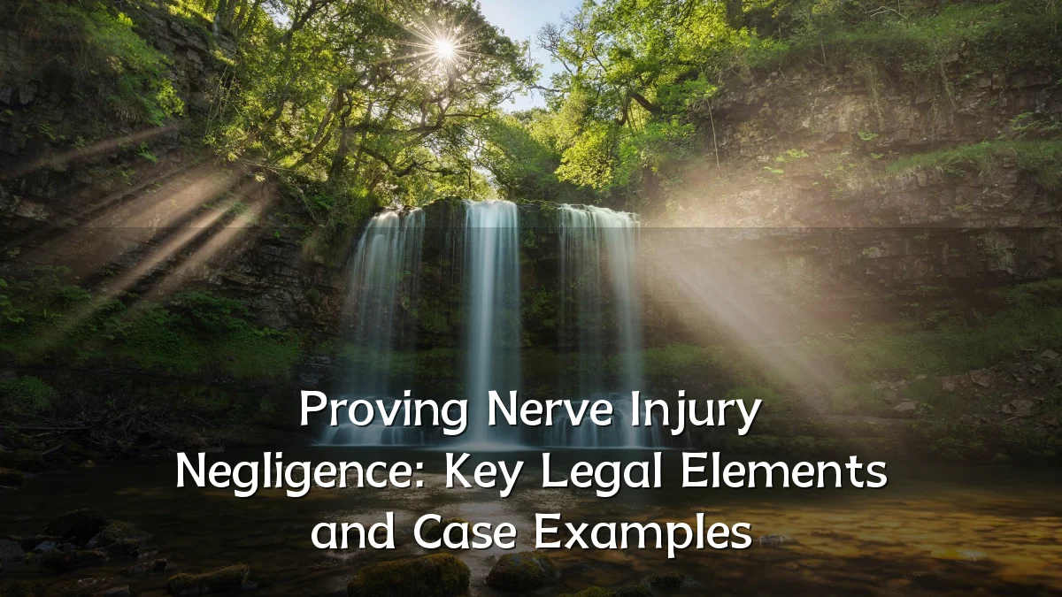 Proving Nerve Injury Negligence: Key Legal Elements and Case Examples
