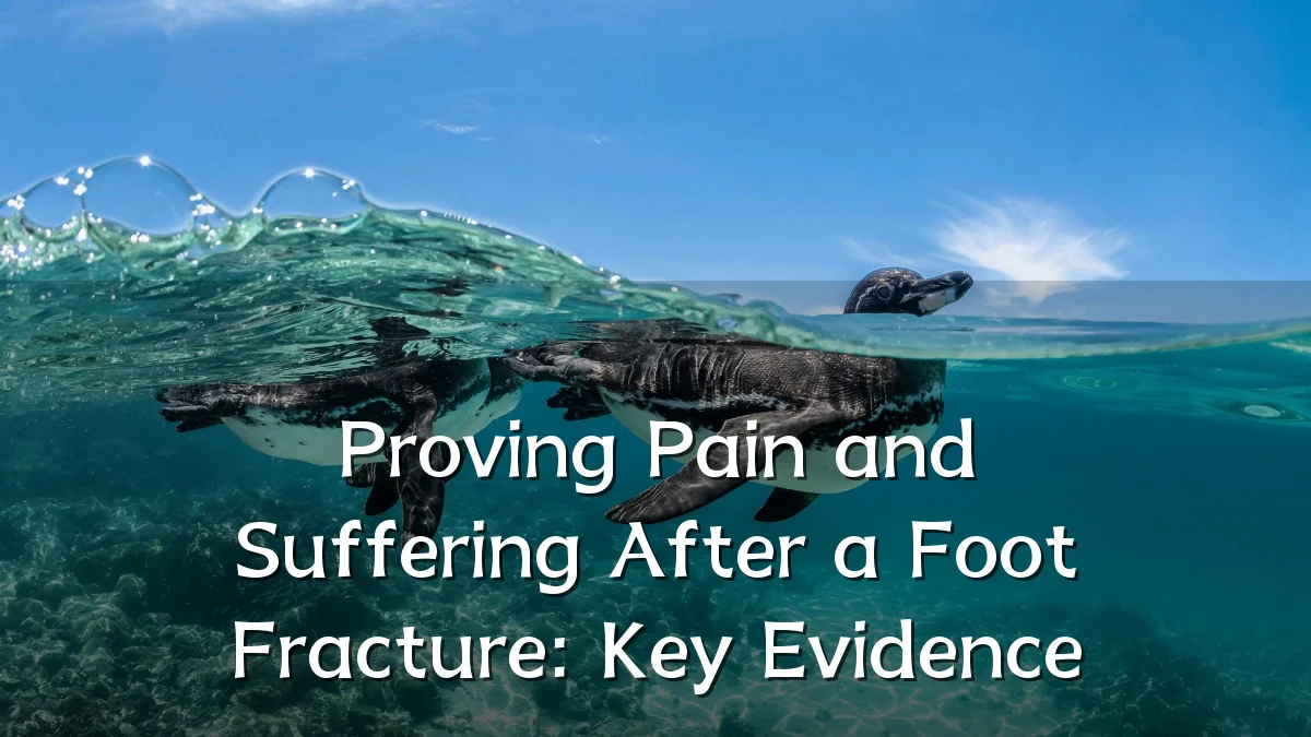 Proving Pain and Suffering After a Foot Fracture: Key Evidence