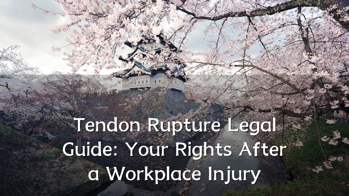 Tendon Rupture Legal Guide: Your Rights After a Workplace Injury
