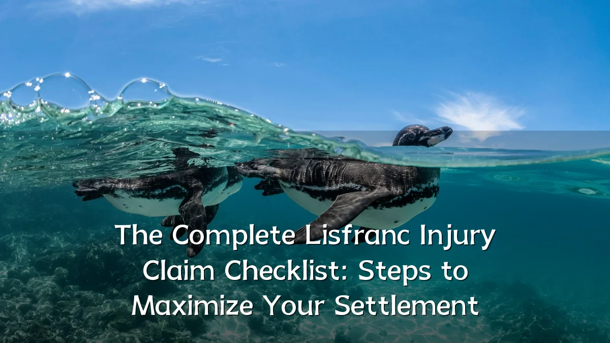 The Complete Lisfranc Injury Claim Checklist: Steps to Maximize Your Settlement