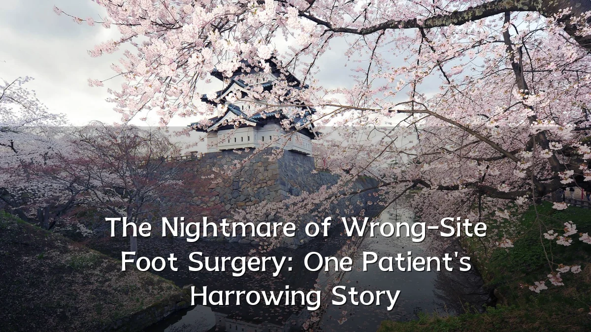 The Nightmare of Wrong-Site Foot Surgery: One Patient's Harrowing Story