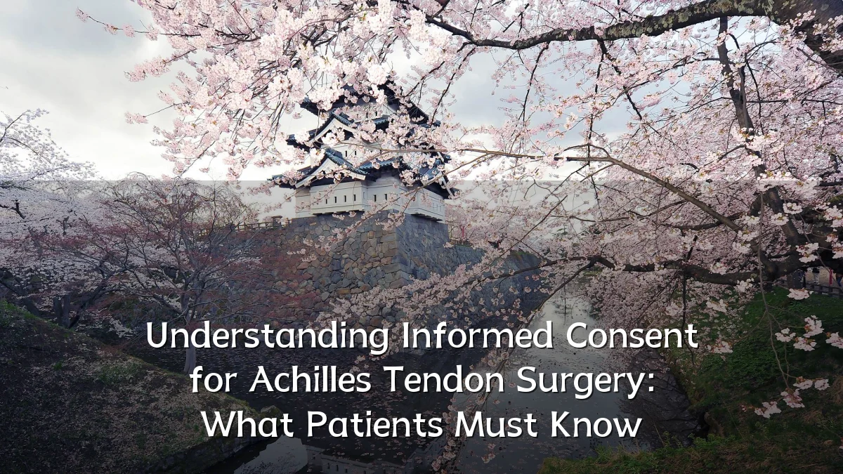 Understanding Informed Consent for Achilles Tendon Surgery: What Patients Must Know