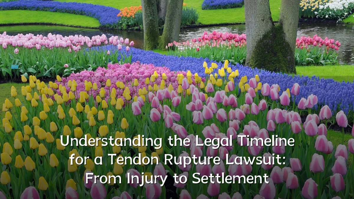 Understanding the Legal Timeline for a Tendon Rupture Lawsuit: From Injury to Settlement