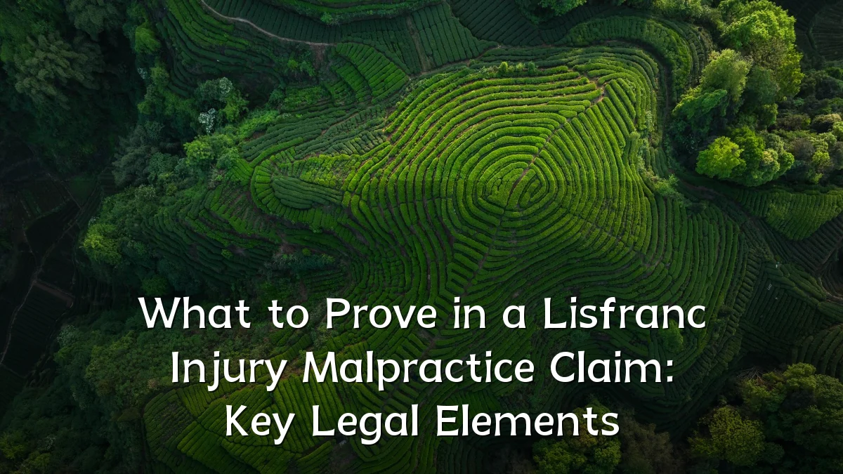 What to Prove in a Lisfranc Injury Malpractice Claim: Key Legal Elements