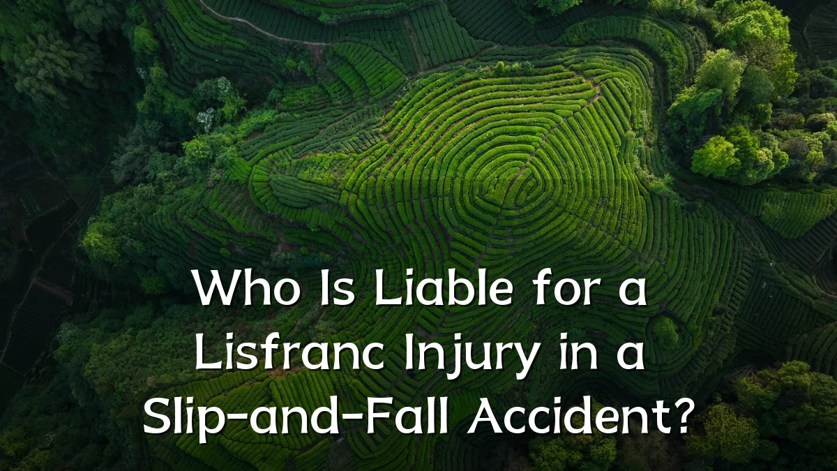 Who Is Liable for a Lisfranc Injury in a Slip-and-Fall Accident?