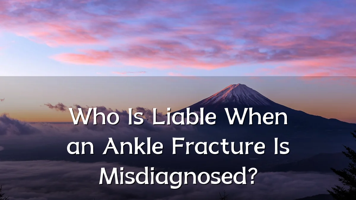 Who Is Liable When an Ankle Fracture Is Misdiagnosed?