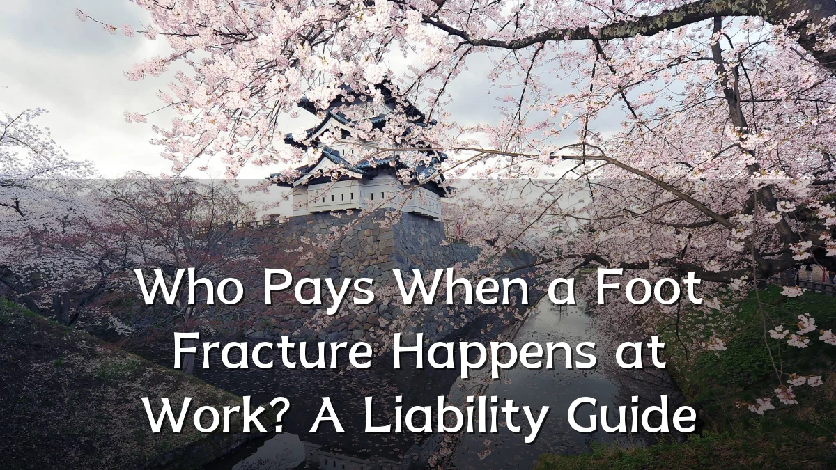 Who Pays When a Foot Fracture Happens at Work? A Liability Guide