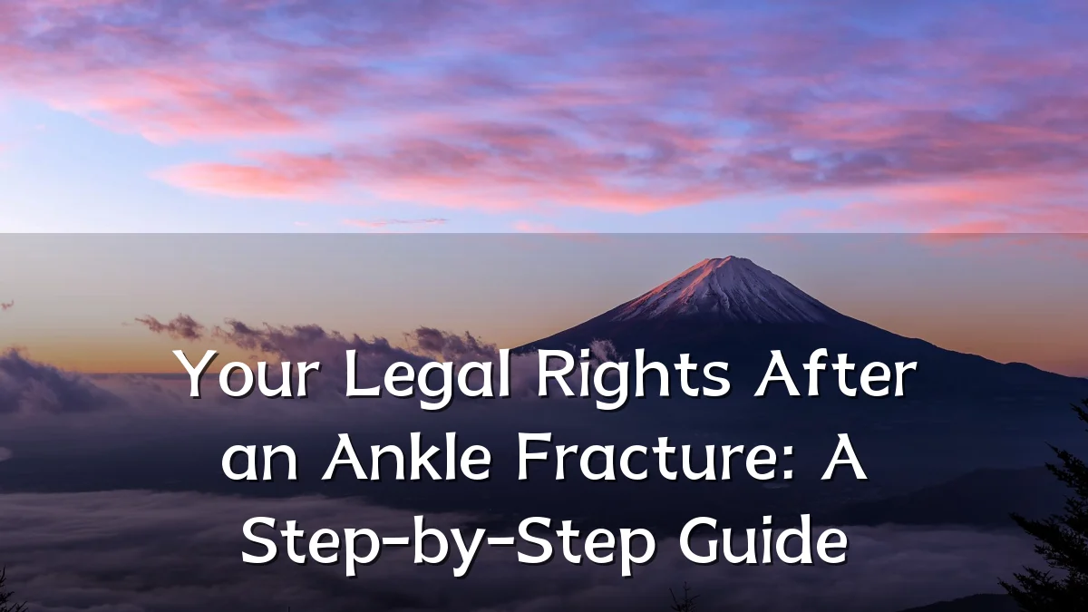 Your Legal Rights After an Ankle Fracture: A Step-by-Step Guide