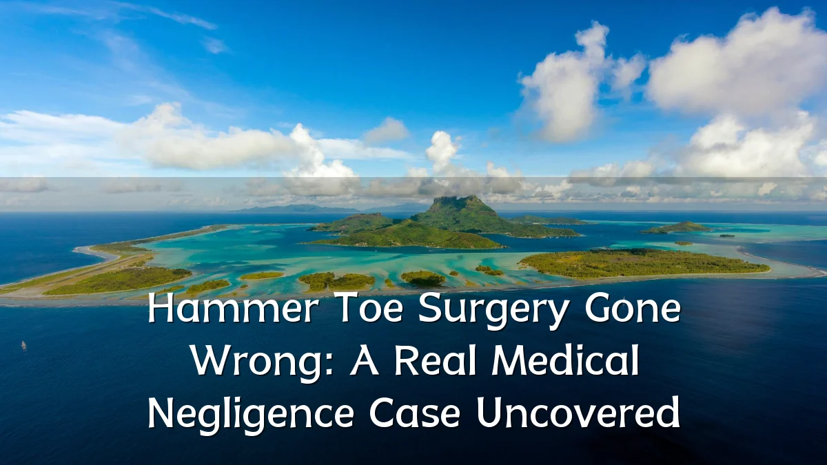Hammer Toe Surgery Gone Wrong: A Real Medical Negligence Case Uncovered