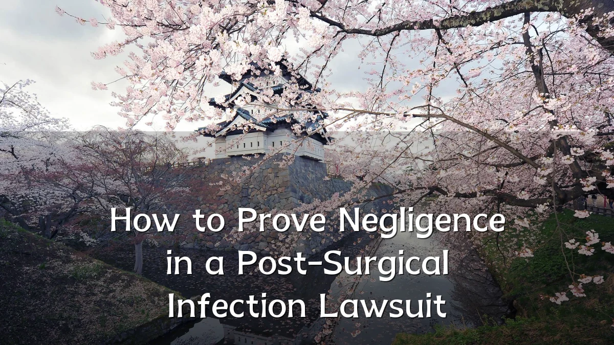 How to Prove Negligence in a Post-Surgical Infection Lawsuit