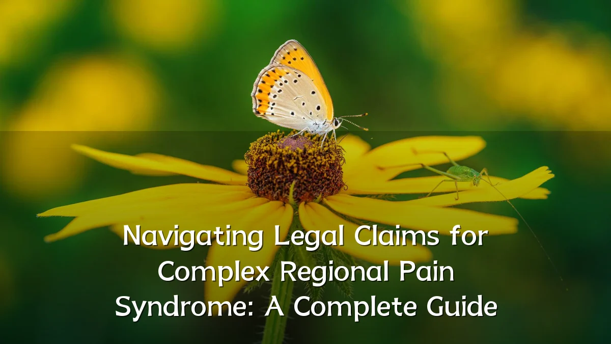 Navigating Legal Claims for Complex Regional Pain Syndrome: A Complete Guide
