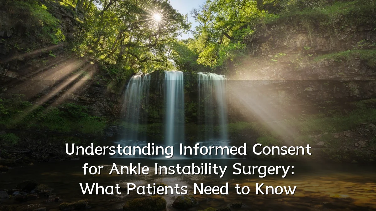Understanding Informed Consent for Ankle Instability Surgery: What Patients Need to Know