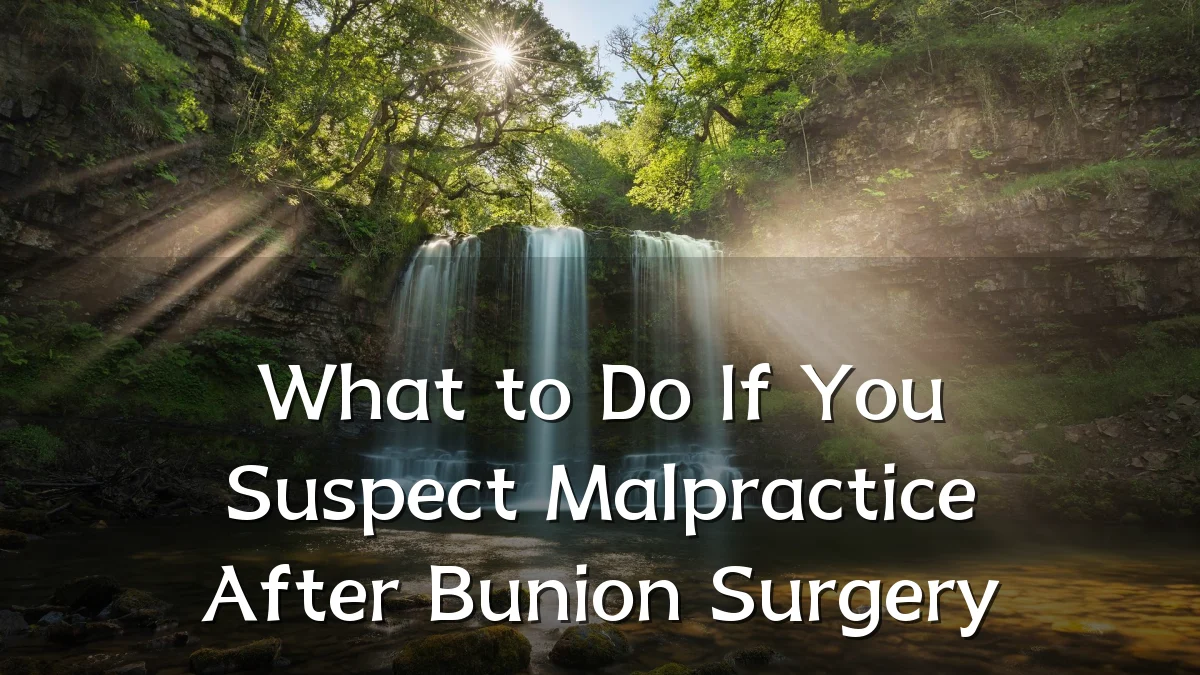 What to Do If You Suspect Malpractice After Bunion Surgery