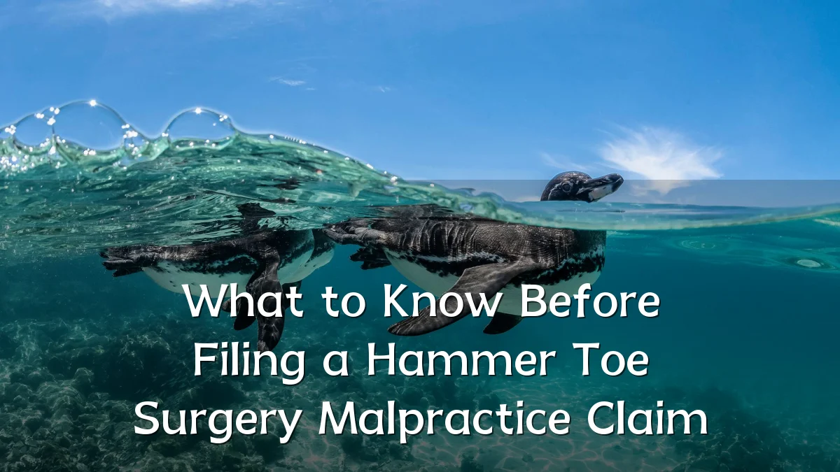 What to Know Before Filing a Hammer Toe Surgery Malpractice Claim