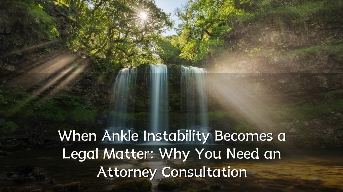 When Ankle Instability Becomes a Legal Matter: Why You Need an Attorney Consultation