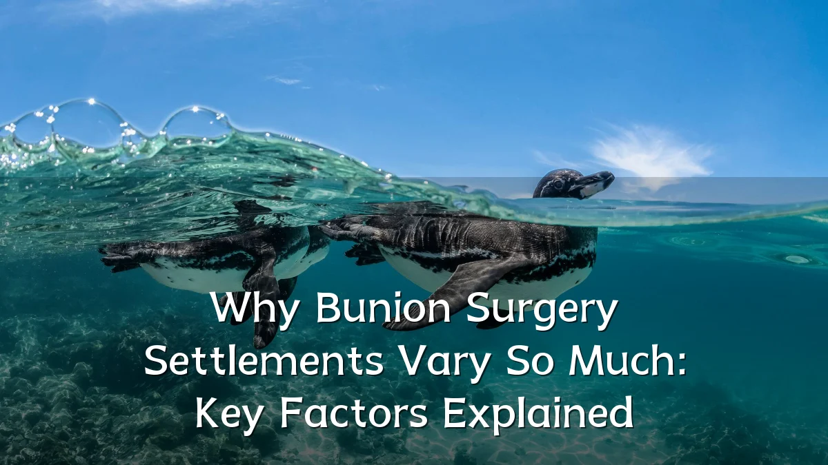 Why Bunion Surgery Settlements Vary So Much: Key Factors Explained