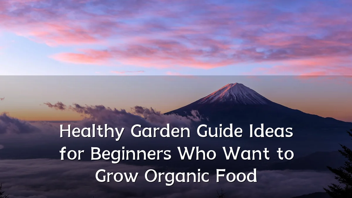Healthy Garden Guide Ideas for Beginners Who Want to Grow Organic Food